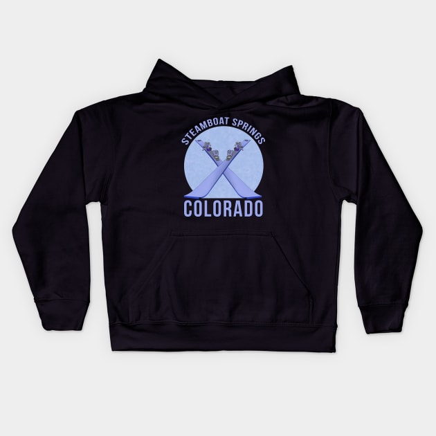 Steamboat Springs, Colorado Kids Hoodie by DiegoCarvalho